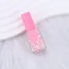 Frasco de Esmalte Fofo Iluminador Frasco de Cabeça Única Pote Curto Caneta de Batom Frasco de Batom de Quatro Cantos Caneta de Areia Movediça