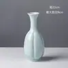 Vaso Cerâmico Chinês Retrô Imitando Garrafa de Melão Azul e Branco da Dinastia Song de Alto Padrão para Sala de Chá Zen Arranjo de Flores Hidropônicas Vasos Ornamentos