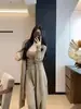 Conjunto de tricô casual estilo francês para mulheres, nova coleção outono e inverno 2026, elegante suéter de cor sólida, calça comprida e regata, conjunto de três peças