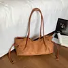 Bolsa Casual de Grande Capacidade Transfronteiriça Feminina Nova Moda Cor Sólida Bolsa de Ombro Único Moda 2026 Popular para o Trabalho Bolsa Casual