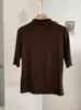 KEKEZOON T-shirt Modal Clássico Gola Meia-Alta Manga Média Cor Sólida Slim Fit Estilo Coreano Simples e Versátil 8532