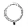 Estilo europeo y americano, pulsera de acero de titanio transfronteriza que no se decolora, ajustable, con un tacto lujoso y de alta gama, adecuada tanto para hombres como para mujeres, un accesorio moderno y versátil