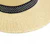 Chapéu de Palha Jazz Raffia Dobrável Retro Transfronteiriço para Homens e Mulheres Chapéu de Palha Tecido para Surfe Verão