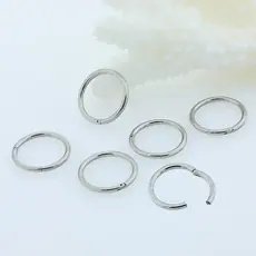 欧美风线圈耳环 不锈钢耳圈 潮人饰品圆线耳扣 卡扣式耳钉鼻环