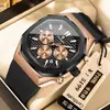 Reloj Multifuncional Poedagar para Hombre Moda Impermeable Luminoso Cronógrafo Reloj de Cuarzo Transmisión en Vivo Exportación Reloj Popular