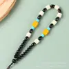 Corda para Joias Tecida à Mão, Corda para Pingente de Âmbar Sintético e Obsidiana, Cordão de Colar para Homens e Mulheres