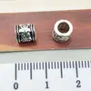1 Nuevo Separador de Aleación de Plata Antigua Cuentas con Agujero Grande Colgante Colgante Pulsera DIY Collar Accesorios para Joyería