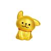Bolsa Dorada Plata Línea Dorada Pata de Cachorro Oro 999 Cabello de Oro Cuentas de Transferencia Perro del Zodiaco Accesorios DIY para Niños