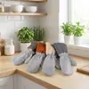 Luvas de Lavar Louça de Couro com Fio de Aço, Ferramenta Multifuncional de Limpeza Doméstica para Cozinha, Ferramenta de Limpeza Doméstica, Resistente a Óleo, Impermeável, Resistente ao Desgaste, Isolante Térmico