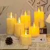 Lámpara de vela electrónica simulación balanceo Lámpara led Amazon copa acrílica cera Navidad cumpleaños boda luces