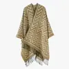 Xale de Viagem Yunnan Xizang Estilo Étnico Outono e Inverno Xale com Franjas Padrão Ondulado Proteção Solar e Fonte de Calor Fábrica