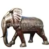 Elefante de Bronce Artesanía de Cobre Decoraciones para el Hogar Elefante Madre e Hijo Tallado en Cobre Artesanías Adornos Elefante de Cobre de 1 m