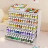 Armazenamento de Miçangas Perler para Mesa Caixa de Armazenamento de Miçangas Perler para Passar a Ferro Rack de Armazenamento de Camadas Múltiplas Ferramenta DIY Feita à Mão para Classificação e Organização de Miçangas