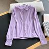 Ropa de protección solar UPF50+ para mujer, cárdigan con capucha y cremallera antiultravioleta, abrigo con bolsillo fresco, ropa de piel 457546