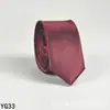 Gravata lisa masculina casual 5cm estilo coreano seda artificial estreita para local de trabalho casamento negócios administrativo atacado