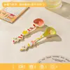 Cuchara de Cerámica Linda Estilo Ins para Niñas, Cuchara para Alimentación de Bebés del Hogar, Cuchara para Postre de Alta Apariencia, Cuchara para Yogur y Avena
