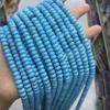 Turquesa azul otimizada natural espaçador 2*4mm disco de ângulo reto conta plana conta roda de turquesa acessórios para joias diy junta