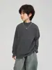 2026 Invierno Nuevas Llegadas Infantiles Camiseta Básica Versátil de Manga Larga para Niños Camiseta Base Suave y Cálida de Cuello Semi-Alto