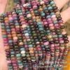 Cuentas de ábaco de 5 * 8 mm, cuentas sueltas, cuentas de ábaco de turmalina optimizadas, cuentas espaciadoras de turmalina de colores, pulsera de cuentas al por mayor
