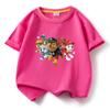 Ropa para niños Wang Wang, camiseta de algodón con cuello redondo y manga corta, nueva camiseta de verano, camiseta de media manga, una generación de cabello