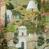 Original Rumano Importado Jardín de Jaipur Estilo Indio Mural Selección Multimaterial Sala de Estar Habitación de Niños