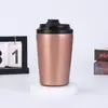 Taza de Café Mini de 12 oz Transfronteriza con Escala, Taza Aislada de Acero Inoxidable 304, Taza de Leche Compacta y Portátil para Uso en Casa