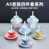 Conjunto de louça de melamina A5 para restaurante, mesa de hot pot comercial, conjunto de quatro peças, hotel, hotel, pratos e xícara de imitação de porcelana espessa em duas cores
