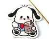 Perro Pita Dibujo Animado Lindo Broche Acrílico Venta al por Mayor Decoración para Bolsas Insignia Personalizada para Estudiantes Parche Abalorios