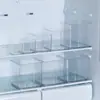 Caja de Almacenamiento para Refrigerador Cuadrada Acrílico Transparente Frutas y Verduras Dividida Conservación Fresca Almacenamiento de Huevos Organización