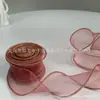 Fábrica de fios de cauda de peixe de placa grande atacado em estoque DIY manual laço fio de chifon com flores fita de presente para panificação