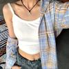 Camisa de Rayas Azules para Mujer Verano Diseño Delgado Nicho Estilo Holgado Perezoso Manga Larga Top Chaqueta Protección Solar