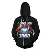Moletom com Zíper 3D Capitão América Vingadores 4 cosplay Anime Mercadoria Blusa