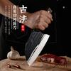En stock, cuchillo de cocina de madera de ala de pollo de acero inoxidable, patrón de martillo doméstico, cuchillo de cerdo forjado vintage, cuchillo para rebanar, cuchillo de carne, cuchillo de carnicero
