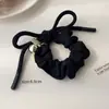 Diadema de Perlas de Satén Francesa para Mujer 2025 Nueva Diadema de Alta Elasticidad Goma para el Cabello Cuerda para el Cabello Tocado