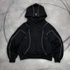 2025 Otoño e Invierno Estilo Harajuku High Street Moda Sudadera con Capucha y Cremallera Cárdigan Ropa Transfronteriza Europea y Americana Ins