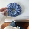 Elástico de Cabelo Flor de Pétala Estilo Coreano, Scrunchie Grande para Mulheres, Elástico Suave para Rabo de Cavalo Baixo, Acessório de Cabelo Floral, Novo Estilo