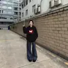Moletom com capuz para mulheres petite, novo modelo 2026, popular este ano, um item quente para estudantes do ensino fundamental, jaqueta grossa de fleece para outono e inverno