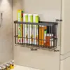 Estante Magnético de Almacenamiento para Cocina, Lateral de Refrigerador, Artefacto de Almacenamiento para Condimentos y Papel Film, Caja de Almacenamiento Lateral para Pared del Hogar