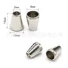 10x13 agujeros, tamaño de agujeros de 5-8 mm, metal en forma de campana cilíndrica ovalada aleación de zinc botones ajustables chapados al por mayor