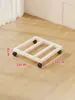 Estante de Almacenamiento para Jaula de Pájaros para Uso Doméstico, Jaula Pequeña para Gatos y Soporte para Jaula de Perros, Base con Carga y Ruedas, Estante de Almacenamiento con Base Móvil