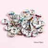 Accesorios hechos a mano transfronterizos de Amazon, anillo de diamantes, cuentas de color, pulsera con círculos incrustados de diamantes de 6/8/10 mm, accesorios de joyería DIY
