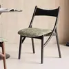 Cadeira vintage estilo francês com orelhas de gato, cadeira de jantar em madeira maciça, mesa e cadeiras de jantar de designer para uso doméstico, cadeira de lazer estilo wabi-sabi com encosto
