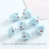 Cuentas Cerámicas de Conejo Lindo Cuentas para Manualidades Cuerda Roja Estilo Chino Pulsera Tejida Colgante Pequeño Joyería Pequeña de Yiwu