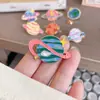 Broche Planeta Dibujo Animado Creativo Ocho Planetas Insignia de Metal Accesorios Pin para Bolso Joyería Linda Accesorios Venta al por Mayor