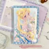 Nuevo Cuaderno A5 con Borde de Encaje para Chica Hermosa con Cierre Magnético, Planificador Hermoso de Piel PU, Diario Hermoso Cubierto de Piel de Chica Hermosa
