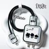 Adecuado para cargador de carga rápida Apple 18W/20W carcasa protectora cubierta protectora para cabezal de carga caja carcasa blanda patrón pintado