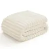Sofá Cama de Moda Manta Rayada Suave Pelusa Decoración de Dormitorio de Verano Tamaño Grande Múltiples Colores Disponibles Manta de Viaje para Aire Acondicionado