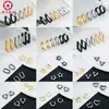 Explotaciones transfronterizas aretes de acero inoxidable con forma de aretes de acero de titanio geométricos aretes poligonales del Joker aretes aretes aretes aretes al por mayor