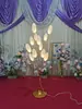 Novos adereços de casamento borboleta de ferro pássaro guia de estrada salão de casamento decoração de palco T layout de lâmpada de chão luminosa