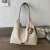 Bolso de Hombro Grande de Gran Capacidad Informal Estilo Coreano para Viajes Diarios para Mujer Otoño e Invierno 2025 Nuevo Bolso Tote Frosted Retro de Moda
